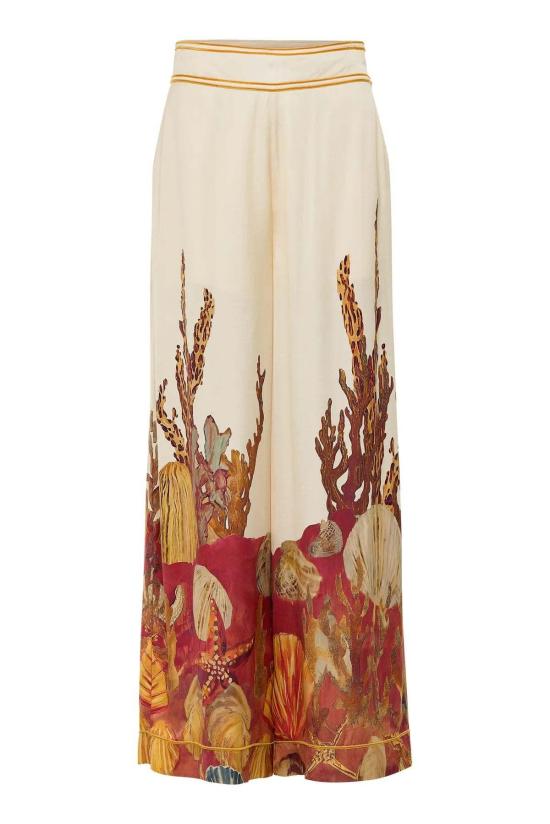  캐롤리나 케이 스트레이트 팬츠 캐롤라이나 케이 팔라조 팬츠 오션 플로어 크림 - CAROLINA K