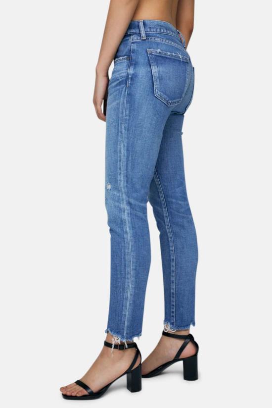  마우지 데님 팬츠 무시 체코타 스키니 진 라이트 블루 - MOUSSY