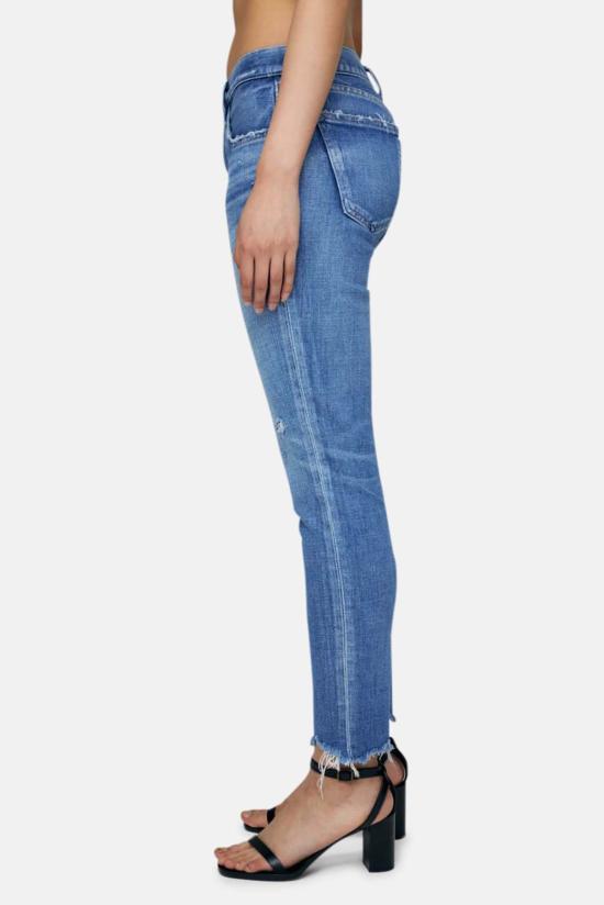  마우지 데님 팬츠 무시 체코타 스키니 진 라이트 블루 - MOUSSY