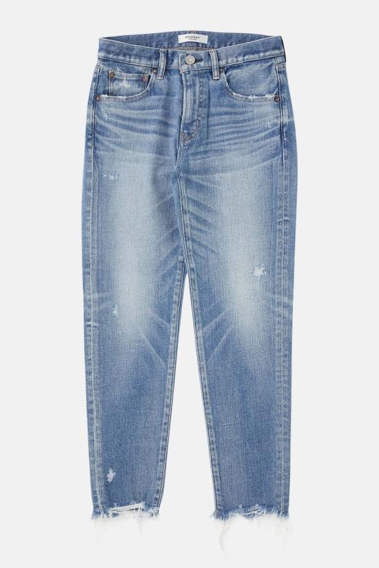  마우지 데님 팬츠 무시 체코타 스키니 진 라이트 블루 - MOUSSY