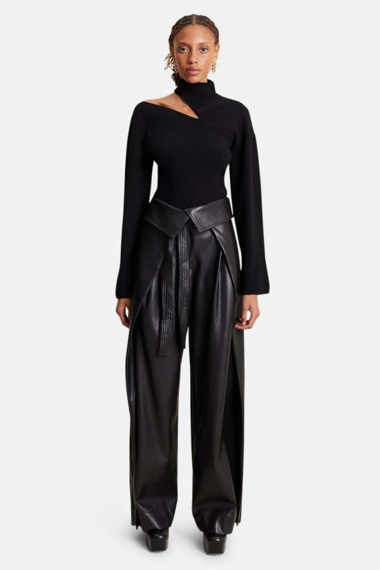  에이엘씨 스트레이트 팬츠 A.L.C. 에밀리오 팬츠 블랙