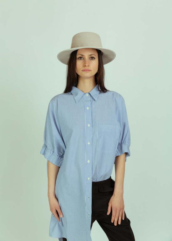  Aquarius Cocktail 탑 아쿠아리우스 칵테일 르 셔츠 블루 스트라이프