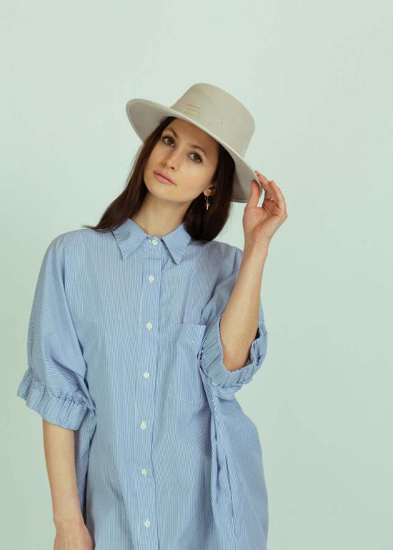  Aquarius Cocktail 탑 아쿠아리우스 칵테일 르 셔츠 블루 스트라이프 - OTHER BRANDS