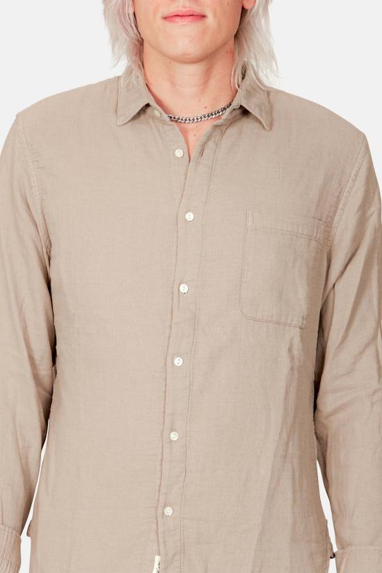  KATO 긴팔 셔츠 카토 리퍼 와플  샌드 그레이 - KATO