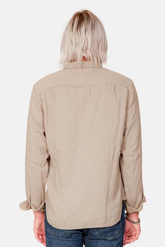  KATO 긴팔 셔츠 카토 리퍼 와플  샌드 그레이 - KATO