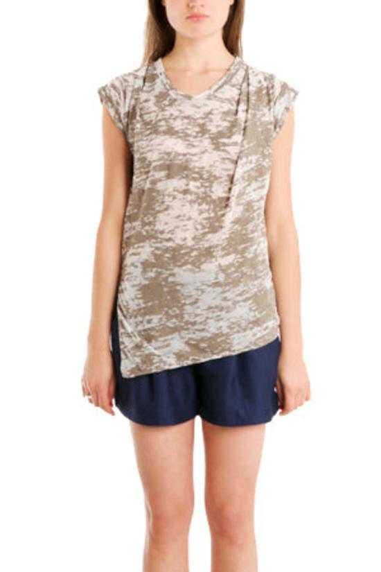  3.1 필립림 민소매 티셔츠 엄버 3.1 필립 림 슬랜트 헴 번아웃 머슬 티셔츠 엄버