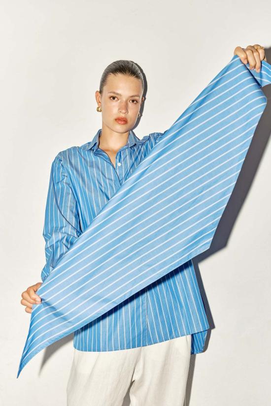  다두라 머플러/스카프 다투라 스카프 이집트 블루 스트라이프