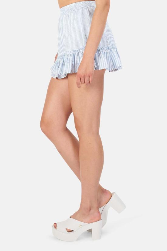  러브쉐이크팬시 숏 스커트 러브 쉑 팬시 지니 스커트 마리타임 블루 - LOVESHACKFANCY