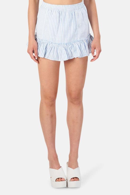  러브쉐이크팬시 숏 스커트 러브 쉑 팬시 지니 스커트 마리타임 블루