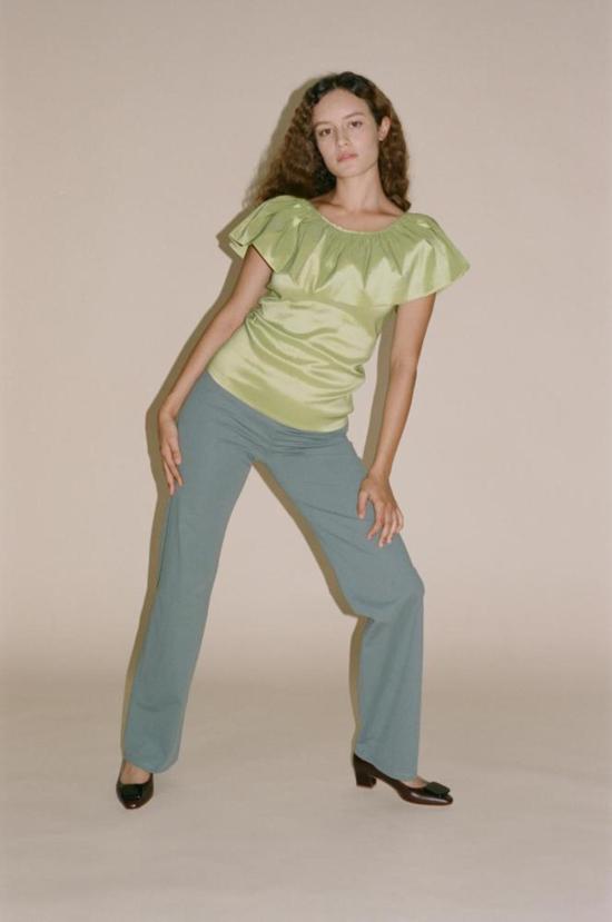  마리암 나시르 자데 블라우스 알리나 탑 샤르트르즈 - MARYAM NASSIR ZADEH