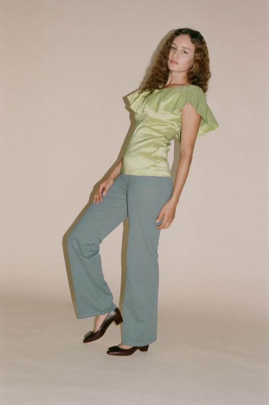  마리암 나시르 자데 블라우스 알리나 탑 샤르트르즈 - MARYAM NASSIR ZADEH