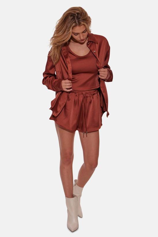  Blue&Cream 후드 티셔츠 블루 앤 크림 티나 버튼다운 셔츠 테라코타 - BLUE&CREAM