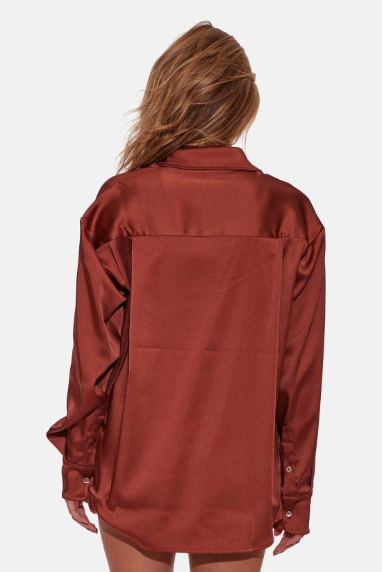  Blue&Cream 후드 티셔츠 블루 앤 크림 티나 버튼다운 셔츠 테라코타 - BLUE&CREAM