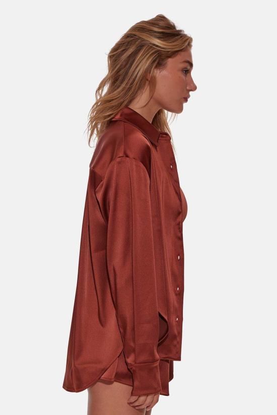  Blue&Cream 후드 티셔츠 블루 앤 크림 티나 버튼다운 셔츠 테라코타 - BLUE&CREAM