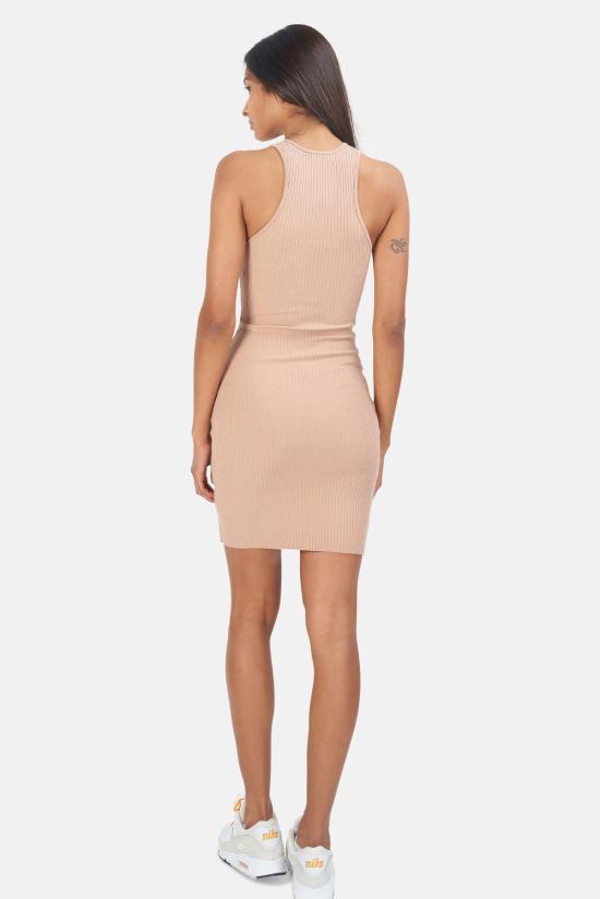  더레인지 숏 원피스 더 레인지. 프라이머리 리브 카빙 미니 드레스 Lt Tawny - THE RANGE