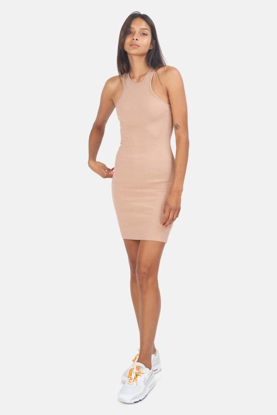  더레인지 숏 원피스 더 레인지. 프라이머리 리브 카빙 미니 드레스 Lt Tawny - THE RANGE