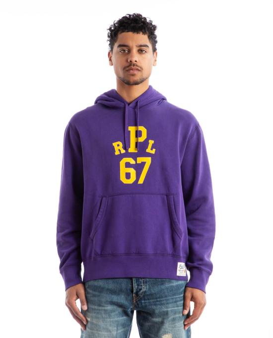  폴로 랄프로렌 후드 티셔츠 폴로 랄프 로렌 67 플리스 후드  퍼플