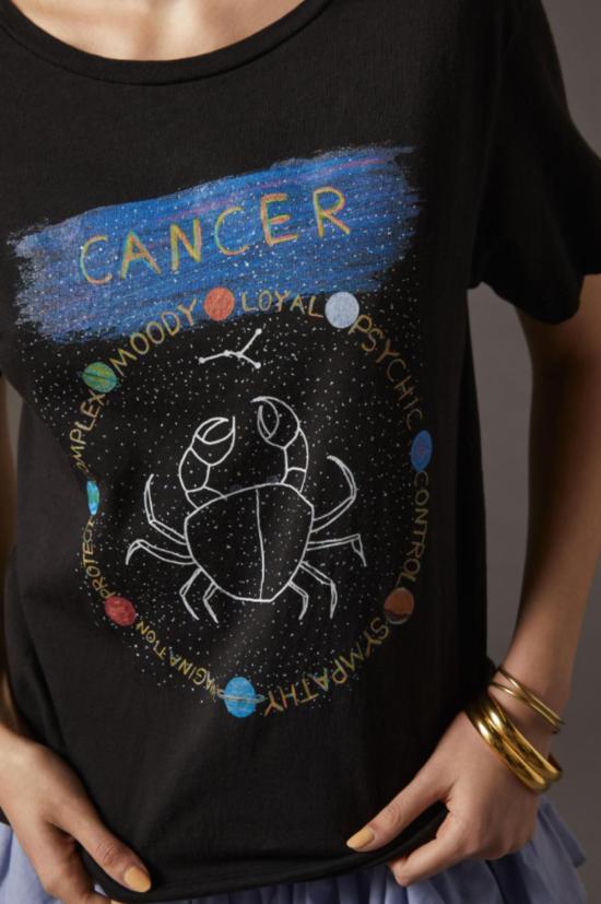  언포츄네이트 포트레잇 반팔 티셔츠 불운한 초상화 조디악 티셔츠 블랙 - UNFORTUNATE PORTRAIT