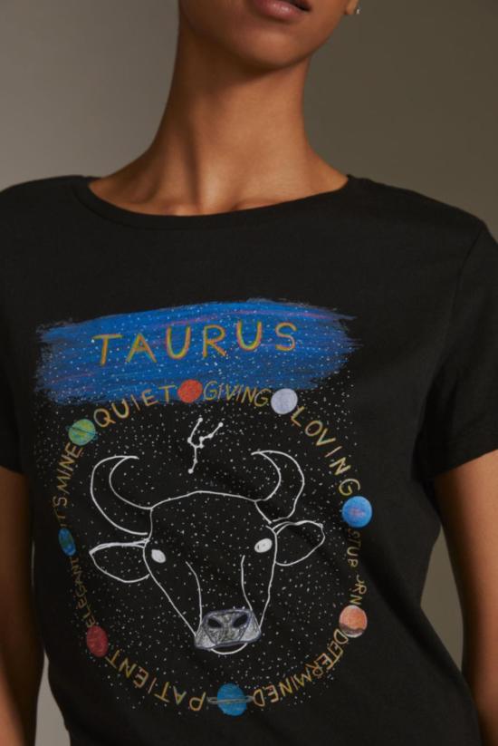  언포츄네이트 포트레잇 반팔 티셔츠 불운한 초상화 조디악 티셔츠 블랙 - UNFORTUNATE PORTRAIT