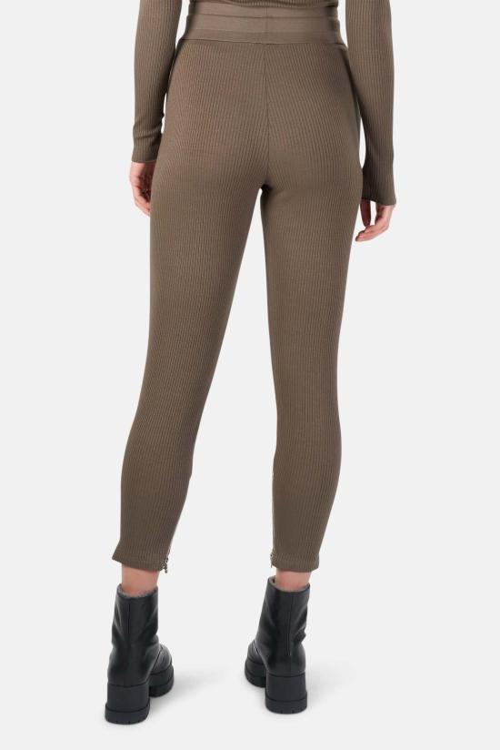  더레인지 스트레이트 팬츠 레인지 알로이 리브 지퍼 팬츠 헤이즐 - THE RANGE