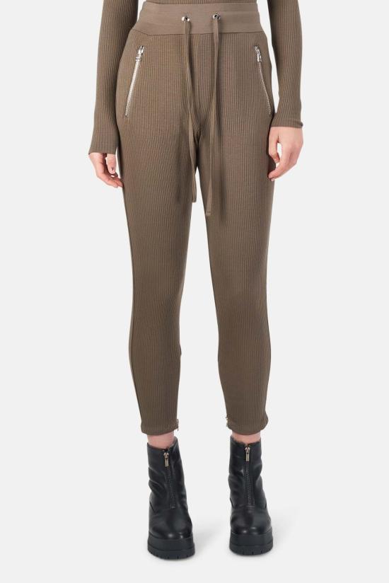  더레인지 스트레이트 팬츠 레인지 알로이 리브 지퍼 팬츠 헤이즐