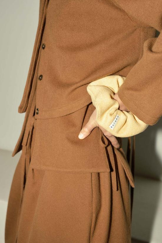  다두라 헤어 액세서리 다투라 헤비 보일드 울 스크런치 버터