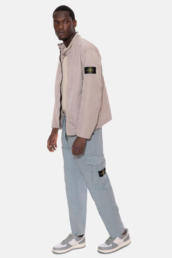  스톤 아일랜드 자켓 하이퍼 덴스 나일론 라소 블루종 도브 그레이 - STONE ISLAND