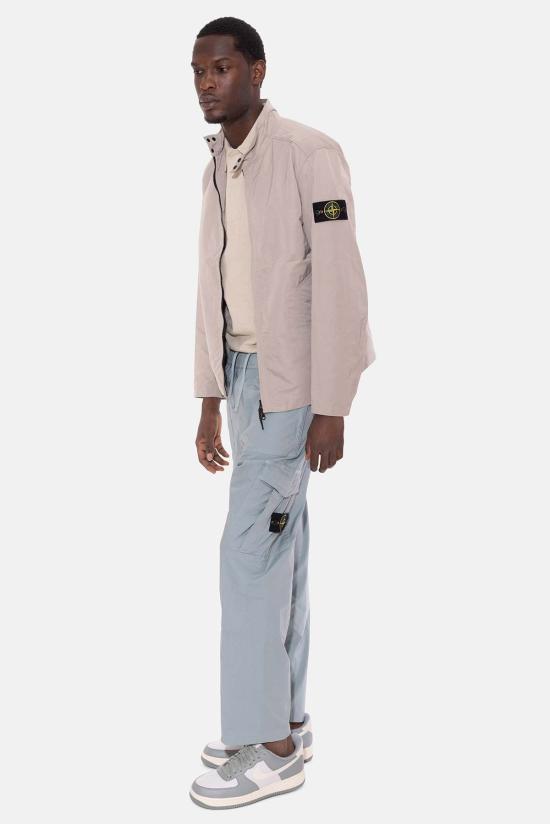  스톤 아일랜드 자켓 하이퍼 덴스 나일론 라소 블루종 도브 그레이 - STONE ISLAND