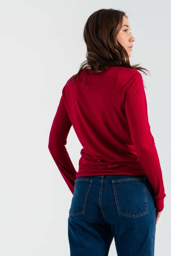  베이스레인지 민소매 티셔츠 롱슬리브 티셔츠 퓨시아 - BASERANGE