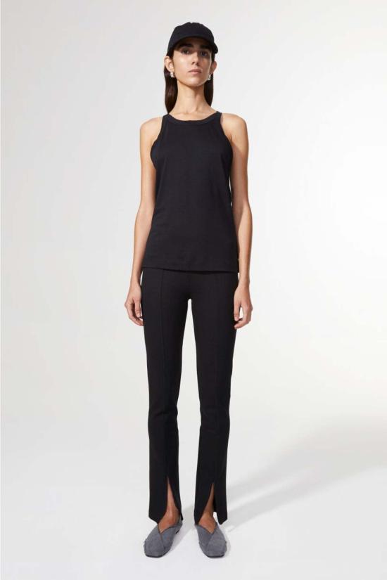  로데브예 민소매 티셔츠 Rodebjer Oana 서플 탑 블랙