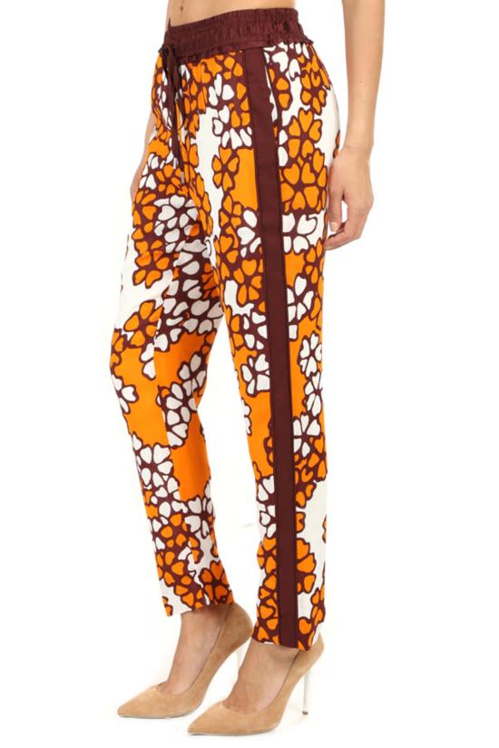  3.1 필립림 크롭 팬츠 3.1 필립 림 프린트 슬림 드로스트링 팬츠 오렌지/시에나 - 3.1 PHILLIP LIM