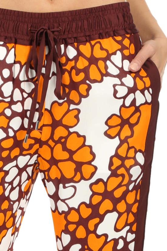  3.1 필립림 크롭 팬츠 3.1 필립 림 프린트 슬림 드로스트링 팬츠 오렌지/시에나 - 3.1 PHILLIP LIM