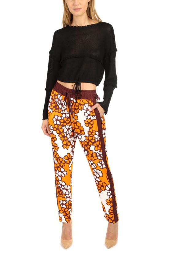  3.1 필립림 크롭 팬츠 3.1 필립 림 프린트 슬림 드로스트링 팬츠 오렌지/시에나 - 3.1 PHILLIP LIM