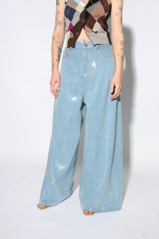  하이쿠레 데님 팬츠 샤이니 스카이 베사니 진 블루 - HAIKURE