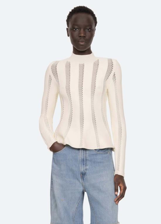  씨뉴욕 가디건 씨 나이 데본 탑 크림