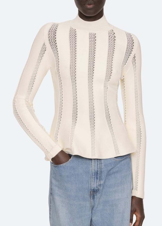  씨뉴욕 가디건 씨 나이 데본 탑 크림 - SEA NY