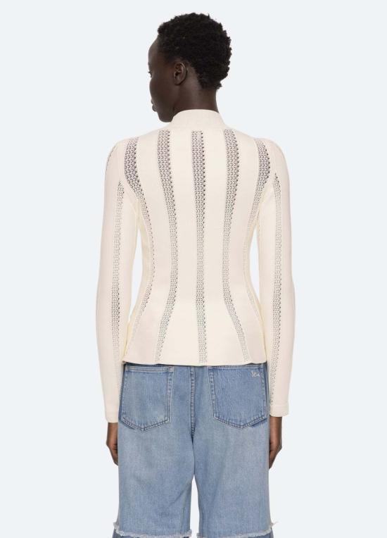  씨뉴욕 가디건 씨 나이 데본 탑 크림 - SEA NY