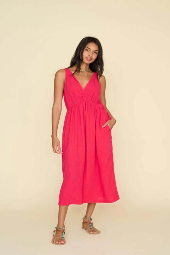  시레나 숏 원피스 페드라 드레스 퓨시아