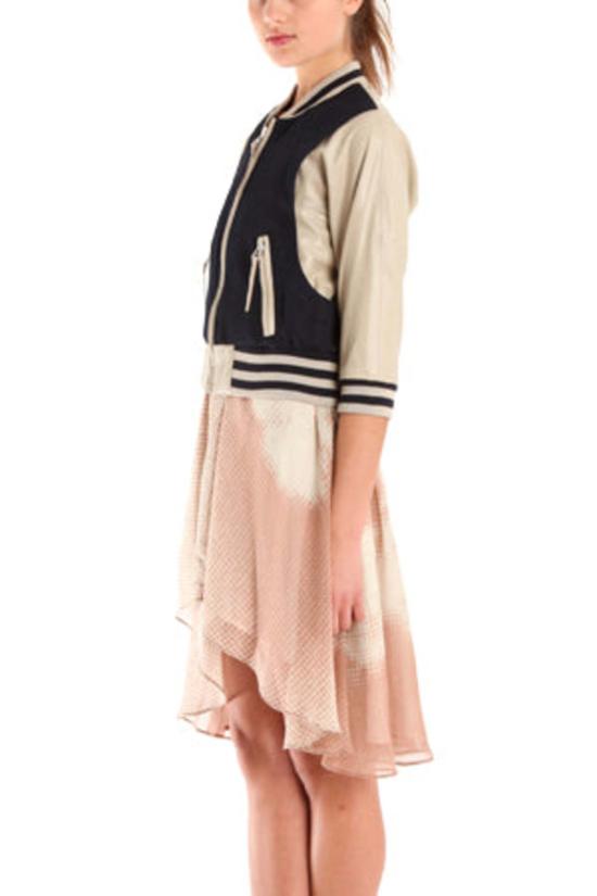  Shipley & Halmos 봄버 자켓 Varsity 재킷 블랙 - SHIPLEY & HALMOS