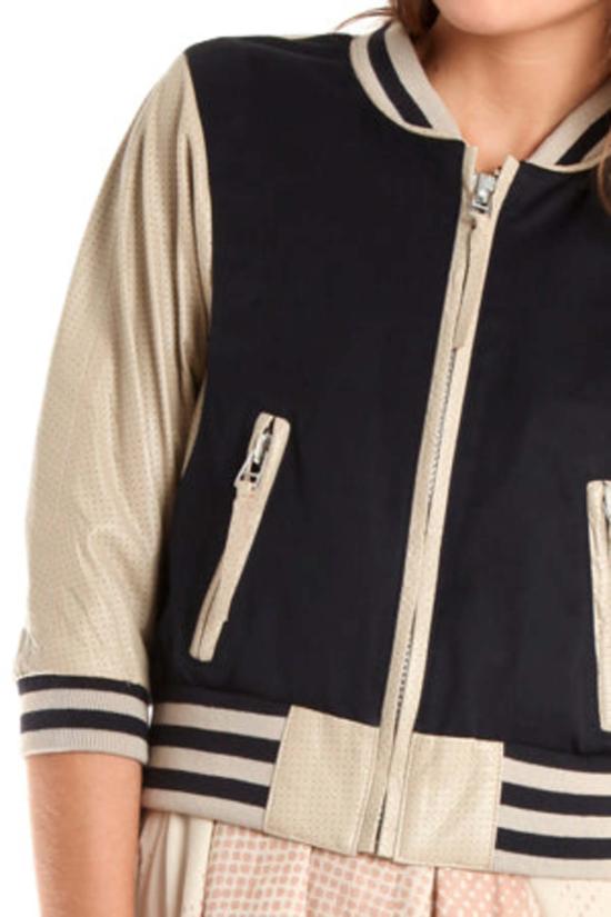 Shipley & Halmos 봄버 자켓 Varsity 재킷 블랙 - SHIPLEY & HALMOS