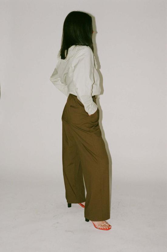  넘버 식스 스트레이트 팬츠 No.6 켄트팬트커피 - NO.6