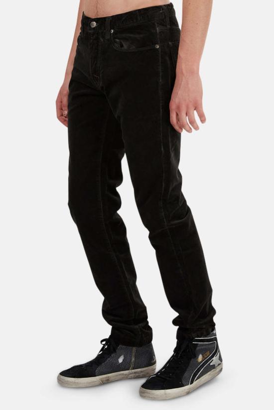  마시모 알바 스트레이트 팬츠 Massimo Alba Alunga 벨벳 팬츠 블랙 - MASSIMO ALBA