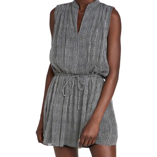  랙앤본 숏 원피스 Rag & Bone Carly 프린트 드레스 블랙/화이트 - RAG & BONE