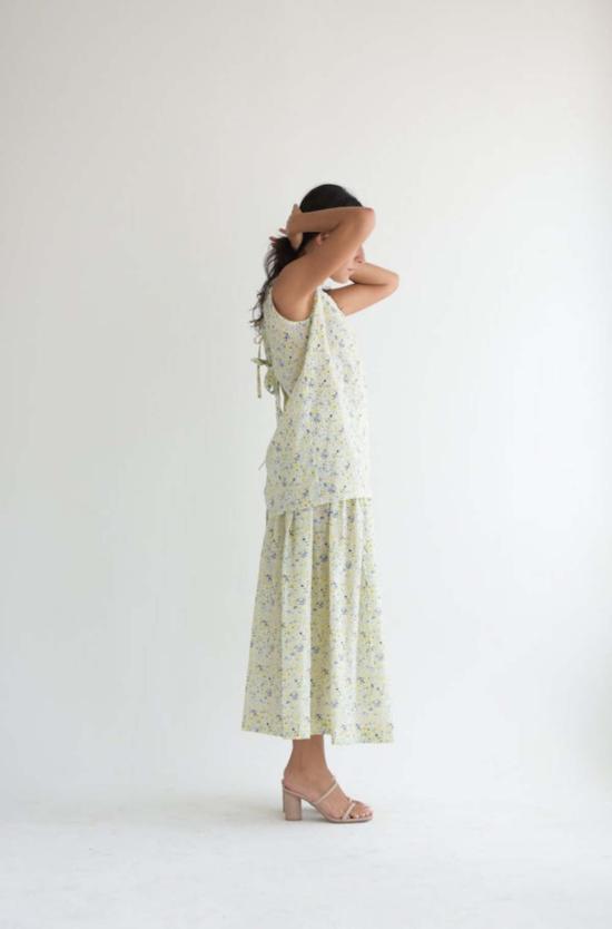  Odàmi 미디 스커트 오다미 스커트 101 리틀 플라워 - OTHER BRANDS