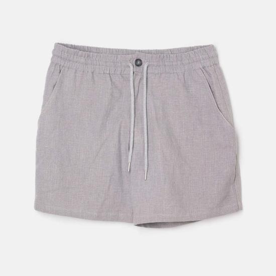  블루&크림 숏팬츠 퍼펙트 리넨 쇼트 그레이