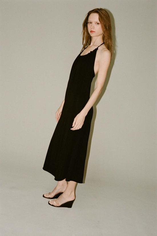  삭스파츠 미디 원피스 Saks Potts Courtney 드레스 블랙 - SAKS POTTS