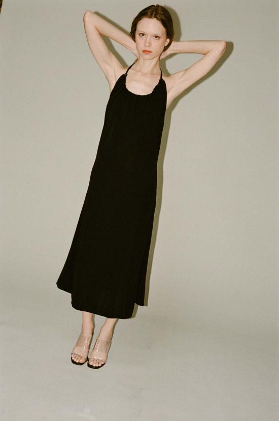  삭스파츠 미디 원피스 Saks Potts Courtney 드레스 블랙 - SAKS POTTS