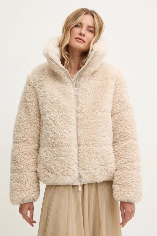  세이브더덕 숏패딩 Save The Duck Kennie 모피  블랙 - SAVE THE DUCK