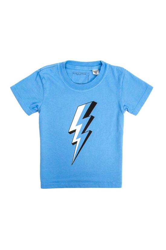  [키즈] 블루&크림 티셔츠 키즈  키즈 볼트 티 블루