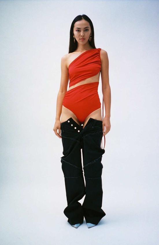  이오네스 데님 팬츠 이오안네스 컴뱃  블랙 - IOANNES